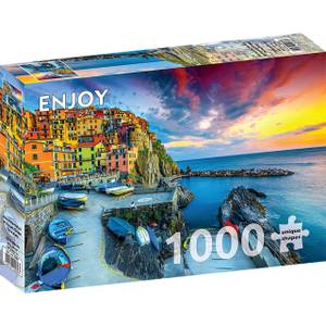 Puzzle Sonnenuntergang Cinque Terre Papier - 24 x 5 x 34 cm