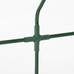 Folienfrühbeet PVC mit 3 Türen Grün - Metall - Kunststoff - 270 x 95 x 90 cm