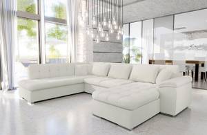 Ecksofa Niko Premium Beige - Holz teilmassiv - 348 x 76 x 205 cm