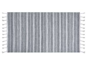 Tapis tressé BADEMLI Gris - Gris lumineux - Blanc - 80 x 80 x 150 cm