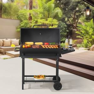 Chariot de barbecue Armento Noir - Métal - 108 x 95 x 61 cm