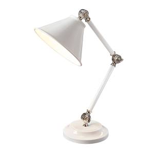 Lampe de chevet IAOLIA Gris métallisé - Argenté - Argenté / Gris - Gris argenté - Blanc