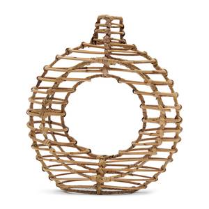 Rustic Rattan Round Decoration Vase M Braun - Rattan - 7 x 30 x 27 cm