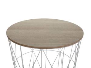 Table d'appoint LANARK Chêne clair - Blanc