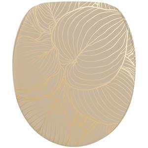 WC Sitz mit Absenkautomatik Hosta Beige - Holzwerkstoff - 38 x 6 x 47 cm