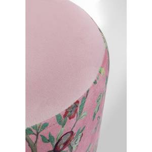 Tabouret Cherry paon Rose foncé - Textile - 32 x 38 x 32 cm