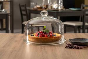 Tortenplatte + Glashaube Ciao Limited Glas - 32 x 25 x 32 cm