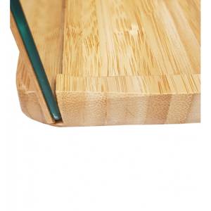 Miroir à poser support bois - NEIGE 2843 Marron - En partie en bois massif - 12 x 18 x 9 cm