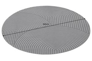 Teppich ILLUSION Schwarz - Weiß