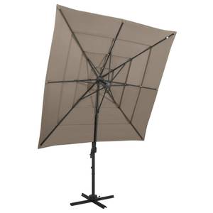 Sonnenschirm mit Aluminium-Mast Taupe