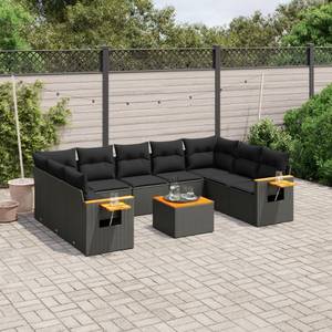 Gartensitzgruppe K814(1-tlg) Schwarz - Massivholz - 69 x 62 x 62 cm