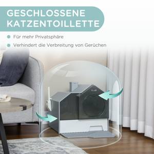 Katzentoilette D31-077V00GY Grau - Kunststoff - 45 x 42 x 47 cm