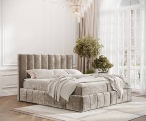 Boxspringbett Moretti Beige - Breite: 140 cm