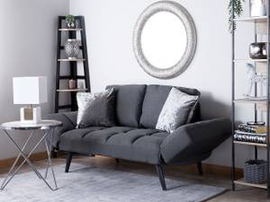 2-Sitzer Sofa BREKKE Schwarz - Dunkelgrau - Grau