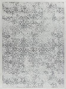 Tapis MONTREAL Gris - Blanc - Matière plastique - Textile - 200 x 1 x 275 cm