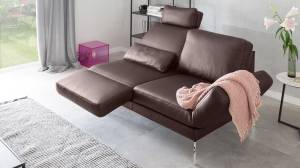 Sofa HURRICANE 2-Sitzer Leder Braun