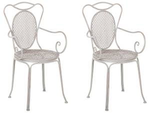 Chaise de jardin CILENTO Gris - Métal - 42 x 94 x 43 cm