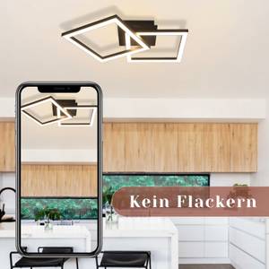 LED Deckenleuchte Eis Schwarz