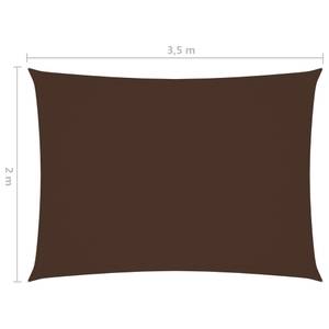 Voile solaire 3016493-8 Marron - 350 x 200 cm