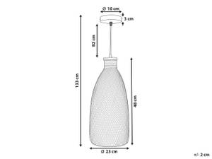 Pendelleuchten LWELA Braun - Bambus - 23 x 48 x 23 cm