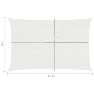 Voiles d'ombrage 3016419-3 Blanc - 450 x 300 cm