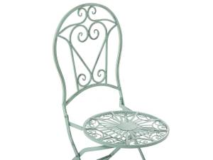 Chaise de jardin TRENTO Vert - Métal - 42 x 95 x 57 cm