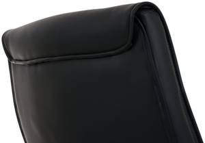 Chaise de salle à manger Caro Lot de 2 Noir - Cuir synthétique - 49 x 105 x 60 cm