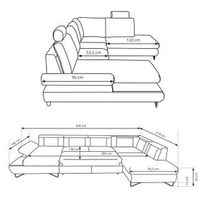 Ecksofa LOFFI III Blau