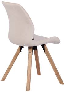 Chaise de salle à manger Luna Lot de 4 Blanc crème