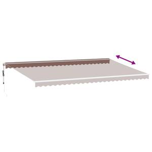 Auvent rétractable 3006542-4 Marron - 300 x 600 cm