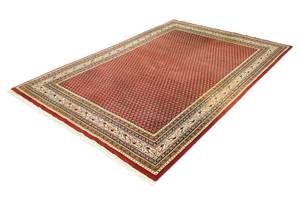 Orientteppich - 242x173cm Rot - Naturfaser - 173 x 2 x 242 cm