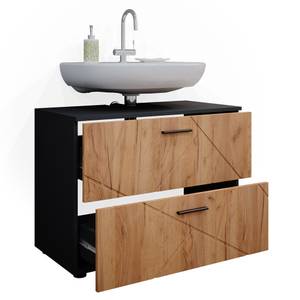 Meuble sous vasque simple Irma 37574 Anthracite - Marron