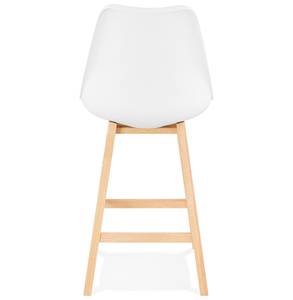 Tabouret De Bar CAMILA Blanc - Marron