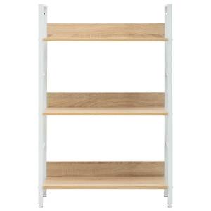 Armoire à étagère 3002324-1 Chêne clair - Blanc - Hauteur : 91 cm