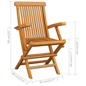 Gartenmöbel-Set Braun - Holzart/Dekor - Holz teilmassiv - 70 x 75 x 120 cm