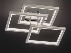 LED-Deckenleuchte Viso Silber - Metall - Kunststoff - 58 x 17 x 58 cm