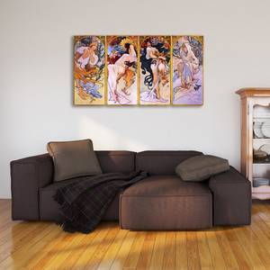 Leinwandbild Die Vier Jahreszeiten Textil - 2 x 160 x 90 cm