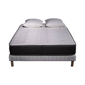 Pack literie Luxe 140x190 Gris - 140 x 190 cm