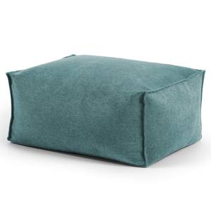 Pouf Hocker Sitzhocker Webstoff 65x45cm Blau