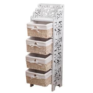 Chiffonnier RE4295 Blanc - Bois massif - 22 x 98 x 29 cm