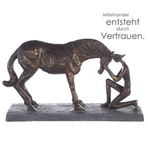 Skulptur Comprehension Braun - Kunststoff - 32 x 19 x 10 cm