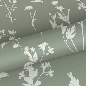 papier peint fleurs des champs 7385 Vert