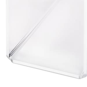 Porte-journaux transparent en acrylique Argenté - Matière plastique - 33 x 29 x 10 cm