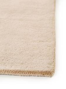 Tapis de couloir en laine Bent Blanc crème - 70 x 200 cm