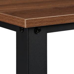 Table basse design industriel Noir - Marron - Bois manufacturé - Métal - 100 x 51 x 40 cm