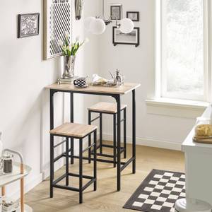 Table + 2 x Tabourets de Bar OGT10-N Bois