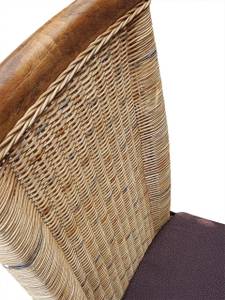 Rattanstuhl Prato Braun - Rattan - 47 x 96 x 55 cm