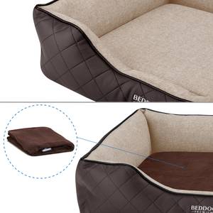 Lit orthopédique pour chien WUFFI Beige - Marron - 75 x 25 x 110 cm