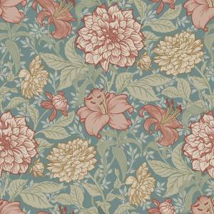 Tapete Blumenmuster 7372 Naturfaser - Textil - 53 x 1005 x 1005 cm