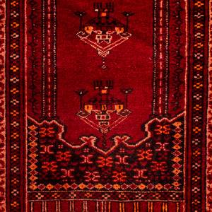 Pakistan - 115x64cm Rot - Naturfaser - 64 x 1 x 115 cm